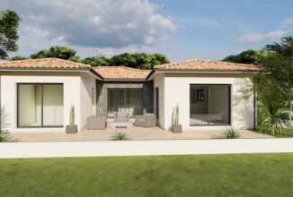 votre maison de 98m2 sur un terrain de 600m2 sur la commune de La Lande-de-Fronsac au prix de 339000&euro; avec Alpha Constructions